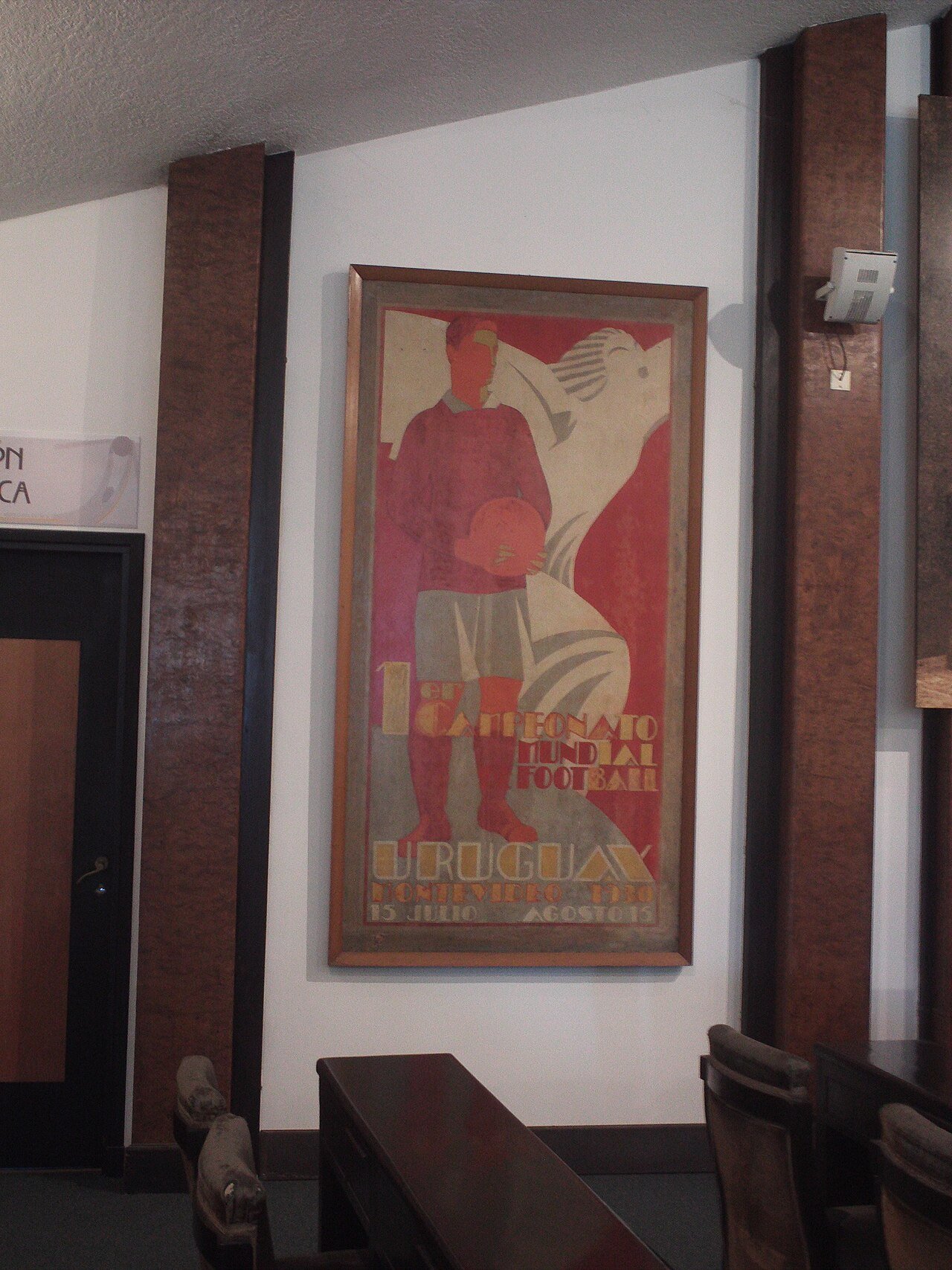 Pôster da Copa do Mundo de 1930, no Uruguai